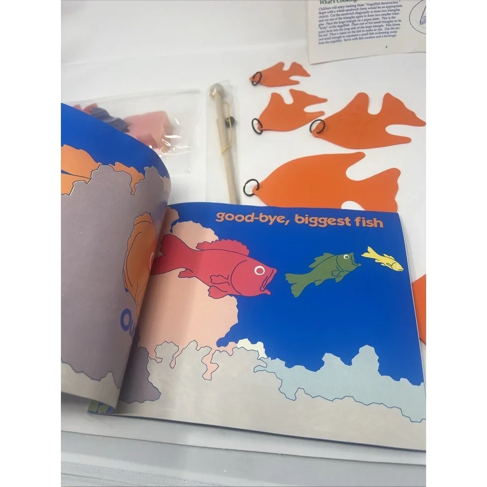 Vintage 93 Lakeshore Learning Blue Sea Fishing Language Kit Complete NEW LC5046